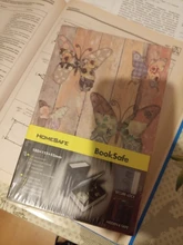 Caja de libro de seguridad con simulación de llave, caja de almacenamiento secreta de Metal y acero para dinero en efectivo, tamaño 18x11,5x5,5 cm