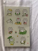 Mohamm-pegatinas Kawaii de Material para mascotas, pegatinas de decoración de cuentas de mano, suministros para estudiantes, 1 ud.