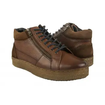 

Zerimar sneakers leather with lace up and zipper