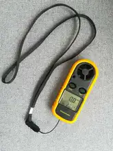 Anemómetro Digital 0-30 m/s, anemómetro-10 ~ 45C, medidor de temperatura con pantalla de retroiluminación LCD