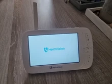 HeimVision-Monitor de bebé HMB33MQ, pantalla LCD de 5 pulgadas, 1080P, visión nocturna, 360 °, PTZ, mando a distancia, Audio de 2 vías, VOX, grabación de cuna, soporte para tarjeta SD