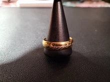 Anillo de boda para hombre, de acero inoxidable, Color dorado/Blanco/negro