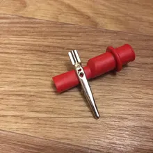 1 Pair Alligator Crocodile Test Clip Clamp For Multimeter Tester Probe New