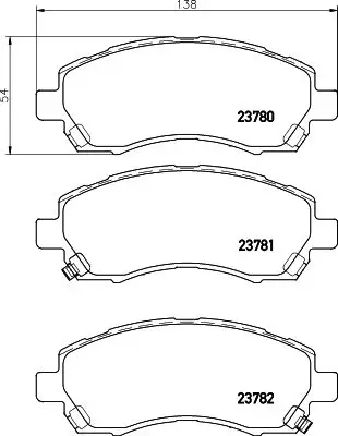 Колодки тормозные дисковые Subaru Impreza, Legasy NISSHINBO PF