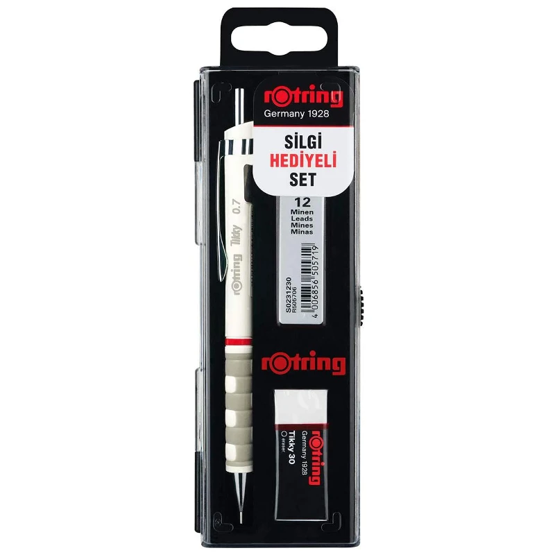 Rotring TIKKY 0.7mm Mechanical Pencil Leads Refill Eraser Set Sketching Writing Office School Supplies High Quality German Brand рапидограф rotring 0 30 мм