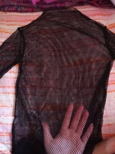 Top de malla de rejilla para Mujer, camisetas negras de manga larga, blusa Sexy de encaje Floral, moda Elegante, transparente, Vintage, 2021