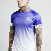 SikSilk синий Fade Tech Футболка мужская