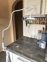 Soporte para tableta de 130cm de largo para brazo y cama, Clip de escritorio para iPad, soporte para tableta de 4,0 pulgadas a 10,6 pulgadas