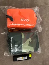 Saco de dormir compacto de supervivencia para emergencias, impermeable, reutilizable, térmico, Mylar