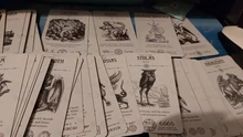 Juego de cartas de Tarot oculta, oráculo, fiesta familiar, tablero de naipes, juegos de adivinación, PDF