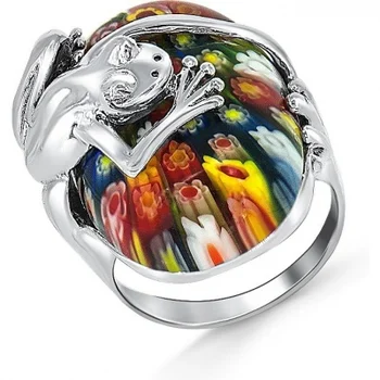 

Silver Wings ring with Murano from silver