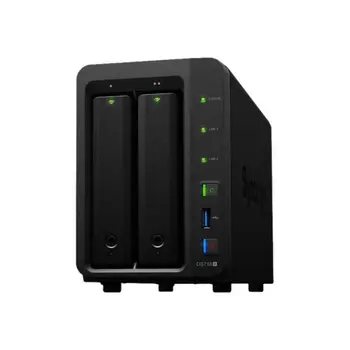 

Synology Disk Station DS718 + NAS Server 2-Bay RAID 0, 1, 5, 6, 10, JBOD RAM 2 GB Gigabit iSCSI Ethernet