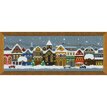 

1683 Riolis Christmas town embroidery set 60*21 cm