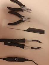 Alicates metálicos en forma de U para microanillos, utensilios para extensiones de cabello humano, 4mm, 1 ud.