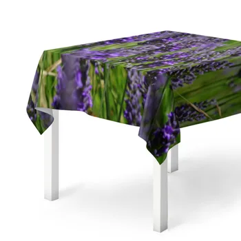 

3D lavender tablecloth