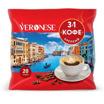 

Coffee Veronese "strong", 3 in 1, 20 bags