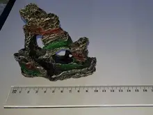 Ornament Aquarium-Accessories Fish-Tank-Decorations Cave Mountain-Hiding Resin Home