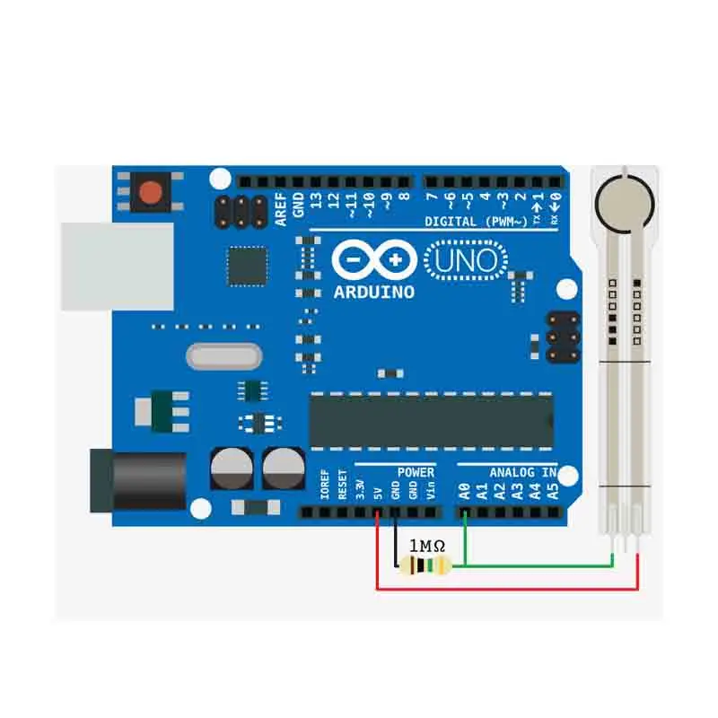 Flexiforce Thin Film Pressure Force Sensor Piezoresistive Piezo DIY Module Electronics Education Project Kit for arduino