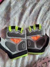 Guantes antideslizantes de silicona para ciclismo, para hombre y mujer, de medio dedo, transpirables, para deportes de choque, D40