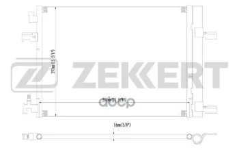 

Radiator cond. Chevrolet Cruze (J30 _) 09-opel Astra J 09-zafira C 11-zekkert art. mk-3004