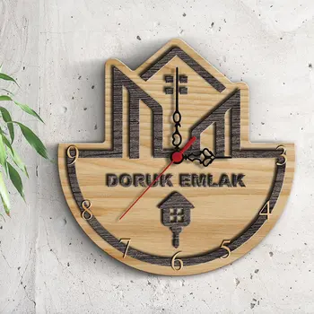 

Special corporate Wooden Promotional Wall Clock (10-50-100 PCs)-8