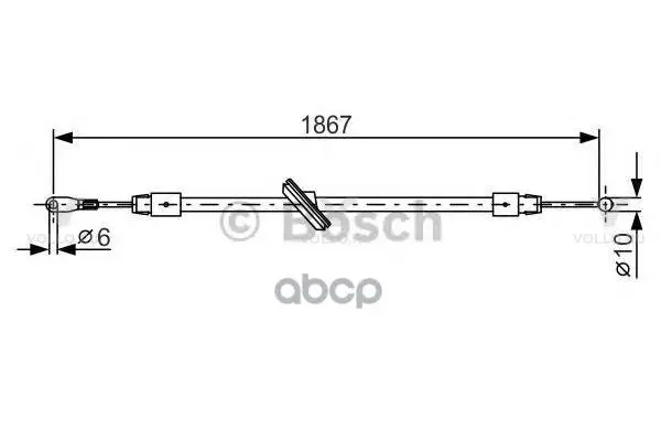 1987482028 BOSCH ТОРМОЗНОЙ ТРОС