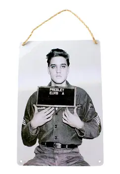 

Vintage metal plate Elvis Presley 30 Cm x 20 Cm.