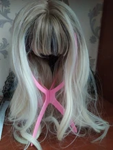 Alileader-soporte para pelucas de plástico para cabeza de maniquí peluca plegable soporte para pelucas