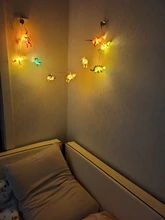 String-Light World-Decor Dinosaur Jurassic Party Christmas LED 10 for Kids Children's