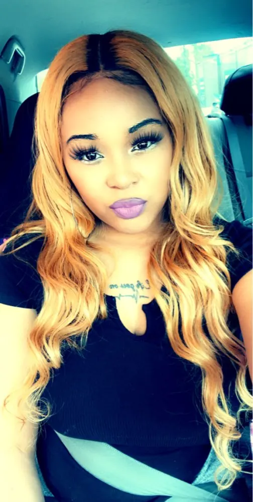 Ombre Honey Blonde Brazilian Body Wave Hair Bundles photo review