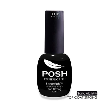 

Posh sendvich gel UV/LED Gel Polish 25 days * top strong *-extra-durable top cover, gloss, super shine
