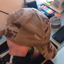 Hat Cap Multicam Mesh Snapback Basketball Airsoft Army Military Hunting Fishing Outdoor