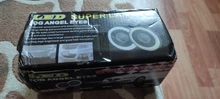 DRL Universal Car-Headlight-Lamp Fog-Lights Daytime Led Cob-Angel-Eyes 64mm 89mm 76mm