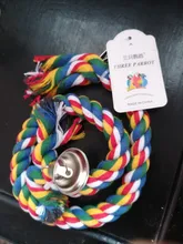 Parrot Rope Cockatiel-Toy Swing-Supplies Bird-Cage Training-Accessories Pet-Stand Conure