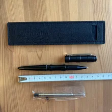Tenvellon-Bolígrafo táctico de autodefensa, herramienta de defensa Personal de emergencia, protección de seguridad, EDC, Color negro y gris, paquete Simple