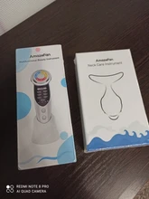 Wrinkle-Removal Lifting Face-Skin Facial-Neck-Massager LED Amazefan 7in1rf EMS Au 3-Colors