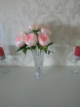 Silk Flower Peony Rose Party-Decoration Fake-Leaf Fall 1-Bouquet Wedding Hight-Quality