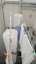 Colgador de manta de acero inoxidable, colgador de hojas de edredón en espiral redondo, estante de secado giratorio, ahorro de espacio, suministros para interiores y exteriores