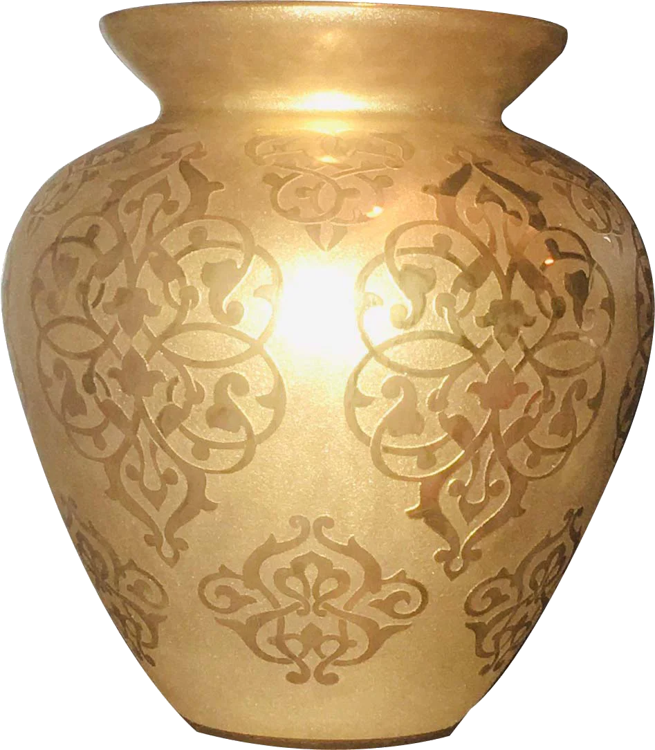 Vase 24k Real Gold Painted Glass Handmade Art Made In Turkey Elegant Decorative 140x140mm Or 190x190mm Vases Aliexpress