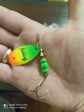 Lures Pike Bait Fishing-Lure Treble-Hooks 15g Spoon Metal Arttificial-Bass 