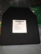 DEWBest-Placa contra rifles a prueba de balas, aluminio y PE NIJ 0101.06, nivel III, 10x12, Al2o3 NIJ, paneles balísticos independientes SAPI, 1 ud.