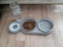 Pet-Feeder Pet-Products Food-Bowl Water-Dispenser Cats Drinking Automatic Dogs for 2-In-1