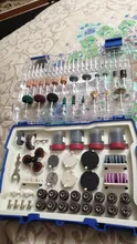 268PC Abrasive Rotary Tool Accessories Set Electric Mini Drill Bit Kit for Dremel Sanding