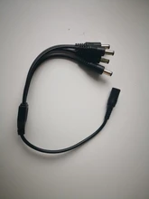 ZOSI-Divisor de energía DC de 4 vías, Cable bifurcador de corriente 1 macho a 2 hembra Dual para cámara CCTV, 5,5mm/2,1mm