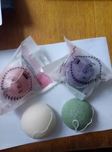 4 Uds exfoliante limpiar Konjac Esponja Natural Konjac Esponja Konnyaku cara Esponja para limpiar y lavar Esponja, Maquiagem maquillaje Konjac