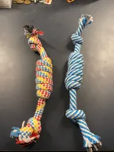 Juguetes Para perros grandes resistentes a mordeduras, cuerda de hueso de algodón interactiva para cachorros y perros pequeños, cuerda para limpiar los dientes