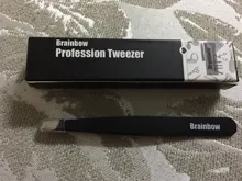 Brainbow-Pinzas para cejas ajustadas, antiestáticas, extensión de pestañas, Pinzette, pegatina para párpados, aplicación de ojos, herramientas de depilación