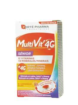 

Forte pharma multivit 4g senior 30 tablets vitamins and minerals with lutein, calcium and ginseng