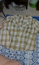 Crop Shirt Button-Up Summer Blouse Ladies Tops Streetwear Plaid Vintage Elegant Women