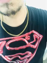 Vnox-Cadena de eslabones cubanos de acero inoxidable, collar de color dorado, plateado y negro, para hombres y mujeres